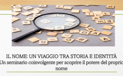 Seminario “IL NOME” – sabato 22 e domenica 23 marzo 2025